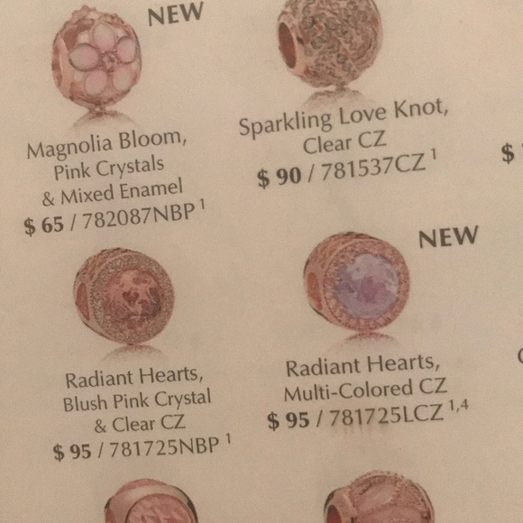 Pandora Rose Radiants Hearts Multi colored charm - Picture 3 of 3